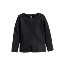 Лонгслів H & M б6275698 158-164 см чорний: Тип Лонгсліви