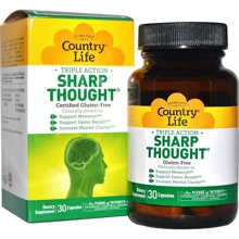 Country Life Sharp Thought 30 caps Комплекс для поддержания мозговой деятельности: Форма выпуска Капсулы