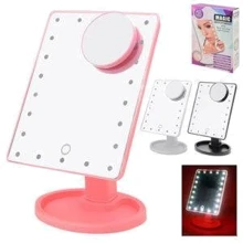 Зеркало для макияжа Magic с led-подсветкой 17.5х22/26см (R86667): Производитель Magic