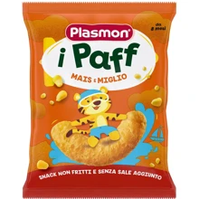 Снеки Plasmon Baby Puffs из кукурузы и пшена 15 г (1136178): Тип Снеки