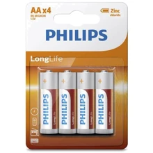 Philips AA bat Carbon-Zinc 4шт LongLife (R6L4B/10): undefined undefined