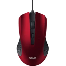 Мишка Havit HV-MS752 Black Red: інтерфейс підключення USB