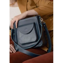 Жіноча сумка тоут The Wings Stella темно-синя (TW-Stella-navy-blue): Стать жіночий