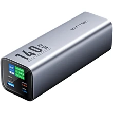 Зовнішній акумулятор Vention Power Bank 27000mAh LED Display 140W Gray (FHVH0): Ємність батареї, мАг 27000