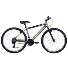 Велосипед Discovery AMULET Vbr 2021 ST 27.5" сіро-жовтий (OPS-DIS-27.5-051): Матеріал рами Сталь