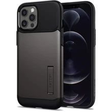 Чехол для iPhone Spigen Slim Armor Gunmetal (ACS01480) for iPhone 12 Pro Max: Цвет серый