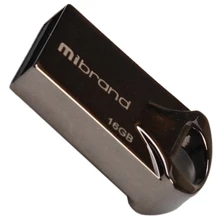 USB-флешка Mibrand 16GB Hawk USB 2.0 Black (MI2.0/HA16M1B): Стандарт USB USB 2.0