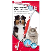 Двостороння зубна щітка Beaphar Toothbrush для котів та собак (13226): undefined undefined
