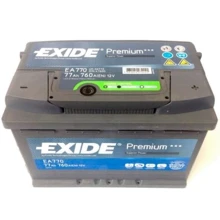 Автомобільний акумулятор EXIDE 6СТ-77 АзЕ PREMIUM EA770: Ємність, Ач 77