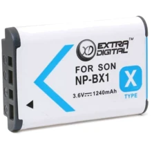 Extradigital для Sony NP - BX1, Li - ion, 1240 mAh (BDS2648): Совместимость Sony NP - BX1