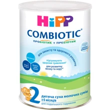 Дитяча Суміш Hipp Combiotic 2, 750 гр (9062300132578): Тип Суміші молочні