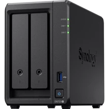 Сетевой накопитель (NAS) Synology DiskStation DS723+: Слоты для дисков 2 x 2,5" или 3,5" HDD/SSD, 2хM.2 2280 NVMe SSD