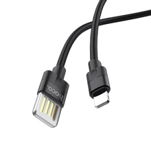 Кабель Hoco USB Cable to Lightning U55 2.4A 1m Black: Тип USB Cable - Lightning