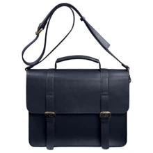 Сумка-сетчел BlankNote Porte синя (BN-BAG-58-navy-blue): Стать Унисекс