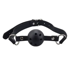 Кляп Breathable ball gag plastic Black, SL280383: Виробник sLash
