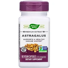 Nature's Way, Astragalus, Standardized, 60 Veg. Capsules (NWY-15383): Форма выпуска Капсулы