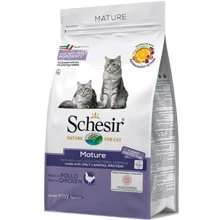 Сухой монопротеиновый корм Schesir Cat Mature для пожилых котов с курицей 0.4 кг: Тип Сухой корм
