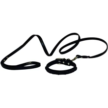 Набор для собак и кошек Croci Vanity Pearls S-M ошейник+поводок черный (C5080362): Тип Поводок