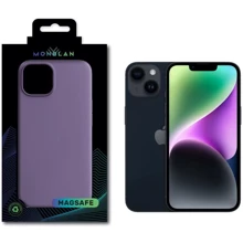 Чехол для iPhone Monblan Silicone Case MagSafe Iris for iPhone 14: Цвет фиолетовый