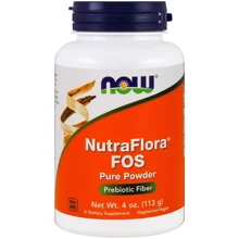 NOW Foods NUTRAFLORA FOS POWDER 4 OZ Нутрафлора: Тип фруктоолігосахаріди