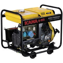 Генератор дизельний KAMA KDK7500CE3, трифазний 230/400V, 50Hz, 6.9KVA: Тип електростанції дизельний