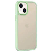 Чохол для iPhone Mobile Case TPU+PC Metal Buttons Light Green для iPhone 13: Колір зеленый