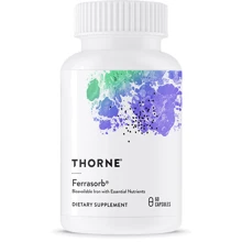 Thorne Research Ferrasorb 60 Caps Будівельна формула крові: Форма випуску капсули