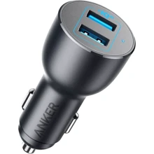 Зарядное устройство ANKER Car Charger 2хUSB PowerDrive III 36W Black (A2729H11/A2729G11): Кабель в комплекте отсутствует