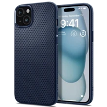 Чехол для iPhone Spigen Liquid Air Navy Blue (ACS06791) for iPhone 15: Цвет синий