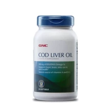 GNC Triple Strength Cod Liver Oil Олія печінки тріски 90 капсул: Тип Печінку тріски