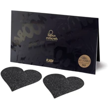 Украшение на соски Bijoux Indiscrets - Flash Heart Black: Для кого Для женщин