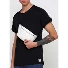 Мужская поясная сумка Sambag Tirso MSHm белая (80119008m): Пол Мужской