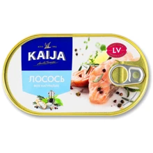 Лосось філе натуральне Kaija 170 г (4751007734004): Вага нетто 170 г