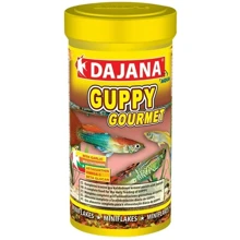Корм для гуппи Dajana Guppy Gourmet с чесноком в хлопьях 100 мл/20 г (DP003A (5333)): Вид корма Хлопья