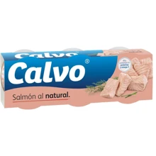 Лосось Calvo у власному соку 3х80 г (8410090912473): Вага нетто 3х80 г