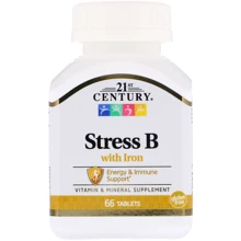 21st Century Stress B with Iron 66 Tablets: Тип мультивітаміни