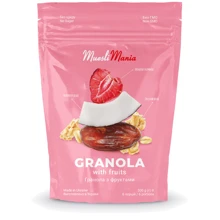 Гранола Muesli Mania Granola with fruits с фруктами 300 г (4820220140630): Вес нетто 300 г