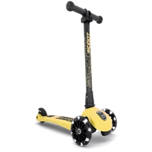 Самокат Scoot&Ride серии Highwaykick-3 со светящимися колесами лимон, 3-6 лет/50кг (SR-96358): Количество колес 3