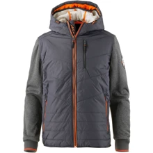 Куртка Core by Jack & Jones 70714017 46 серая демисезон с капюшоном: Вид Куртки
