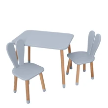 Столик со стульчиком Bambi 04-027GRAY+1 серый: Тип набор