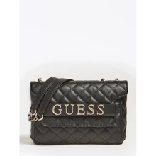 Жіноча сумка через плече Guess Illy Convertibe Crossbody Flap чорна (HWVG7970210-BLA): Стать жіночий