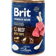 Влажный корм для собак Brit Premium Beef with Tripe с говядиной и рубцом 400 г: Тип Консервы