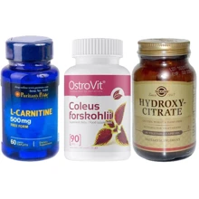 Набір Біологічно Активних Добавок для схуднення (Hydroxy-Citrate + Carnitine + Forskohlii): Стать унісекс