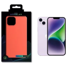 Чехол для iPhone Monblan Silicone Case with Animation & MagSafe Nectarine for iPhone 13: Цвет оранжевый