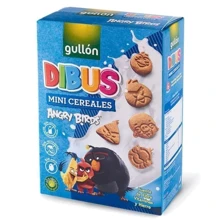 Печиво Gullon Dibus Mini Cereal Angry Birds, 250г: Вага нетто 250 г