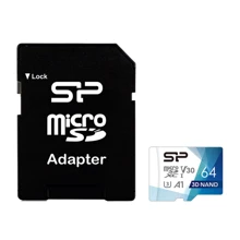 Карта памяти Silicon Power 64GB microSDXC U3 A1 V30 Superior Color + adapter (SP064GBSTXDU3V20AB): Тип карты MicroSDXC