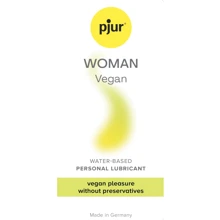 Пробник лубриканту на водной основе pjur Woman Vegan 2 мл, чистый веганский состав, без консервантов: Для кого Для женщин