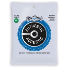 Струна для гитар Струны MARTIN MA500 Authentic Acoustic SP 92/8 Phosphor Bronze Extra Light 12-String (10-47): Тип Комплект струн