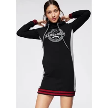 Платье KangaROOS 92272149 38-40 черное спортивное короткое мини: Состав Хлопок, Полиэстер