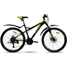 Велосипед Atlantic 2022' 26" Rekon NX A1NX-2644-BY M/17"/44см (3272) black/lime: Материал рамы Алюминий